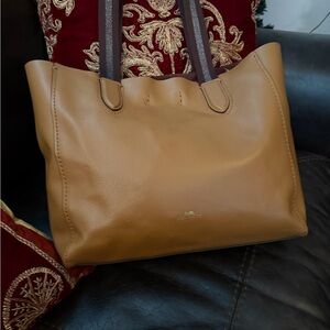 Coach Saddle Pebbled Leather Derby Tote Bag